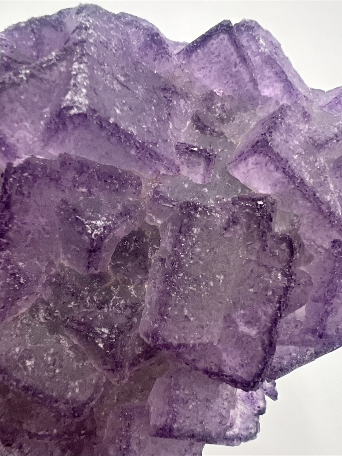 1.8 Pound! Natural Guizhou QR Code Fluorite W/ Stand! Amazing Quality!US Seller