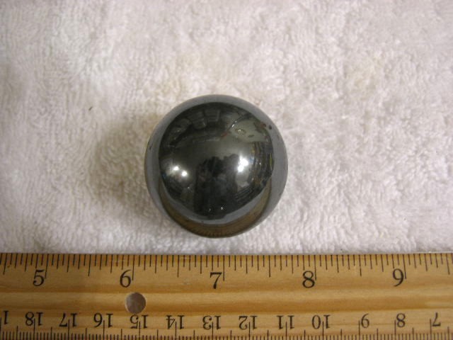 Hematite sphere 1.5 inch all natural hematite high polish iron ball