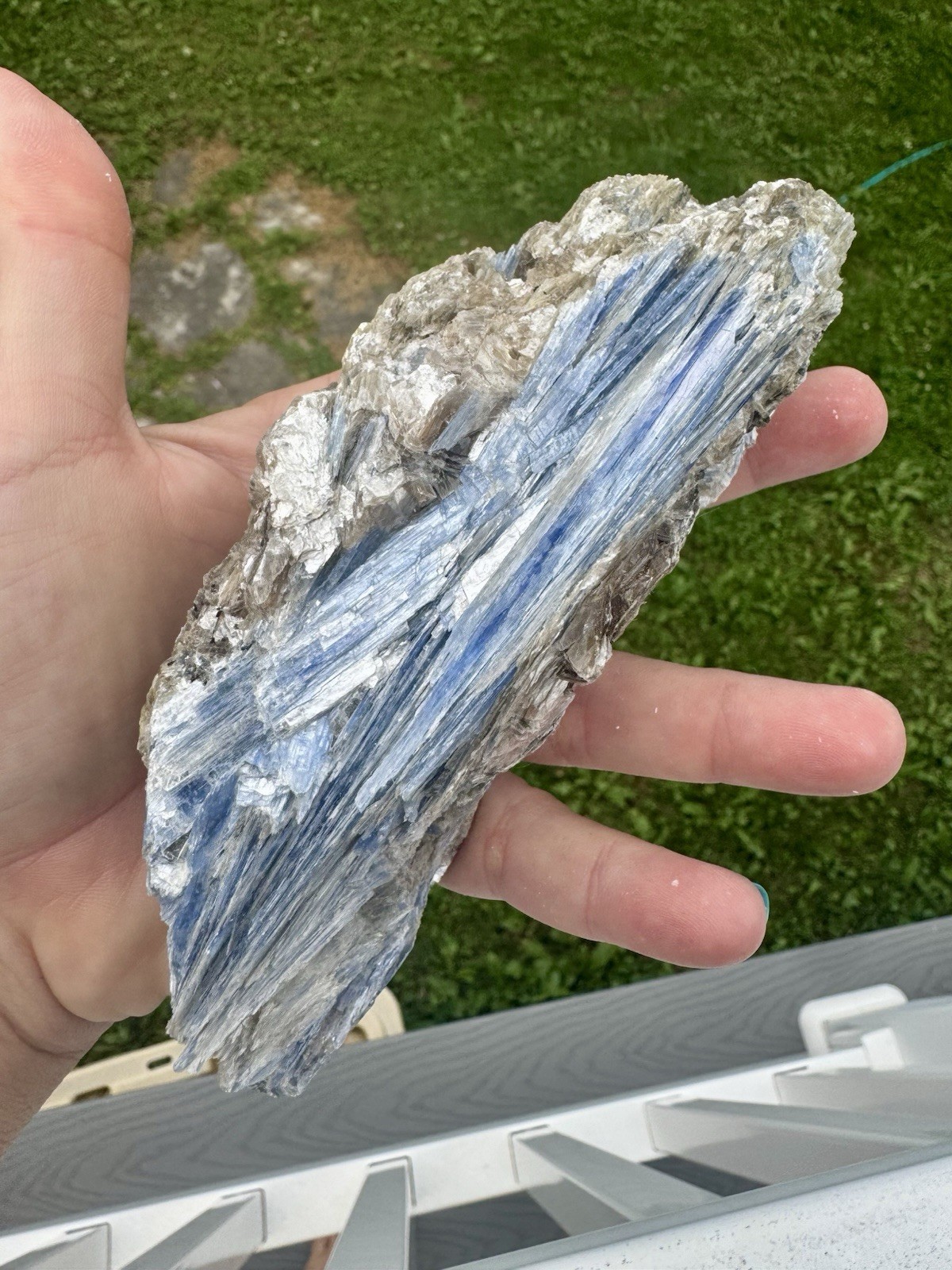 Over 1 Lb Blue Kyanite Comes With Acrylic Stand.