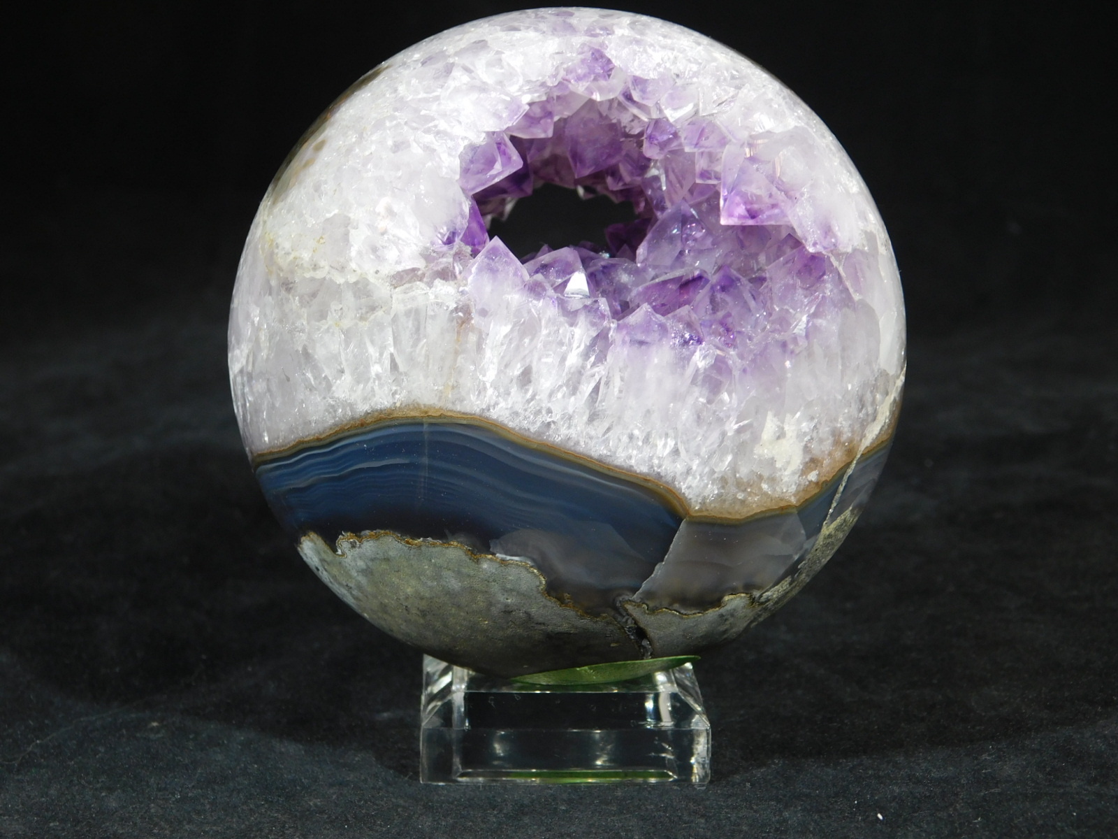 Sphere Display Stand Clear Lucite Small Size
