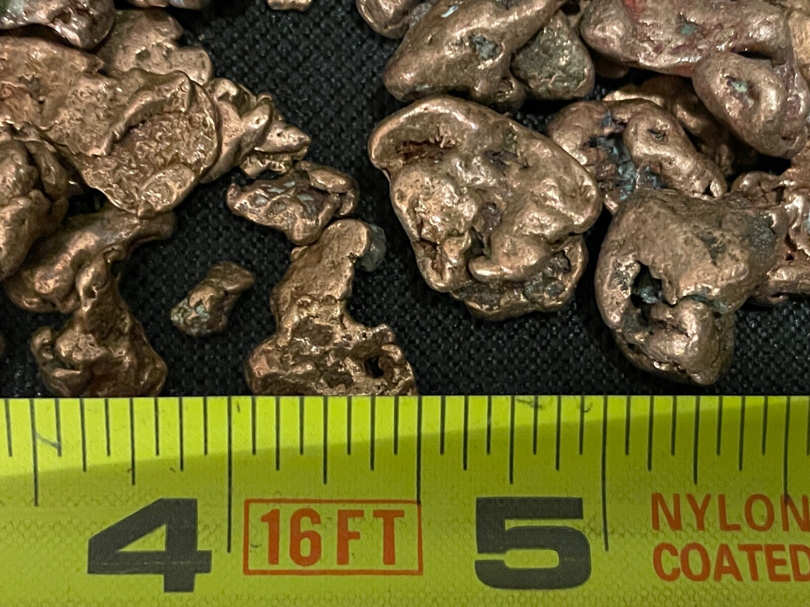 1 Pound of 1/4″ to 3/8″ Tumbled Copper Nuggets Natural Michigan Native Cu Ore