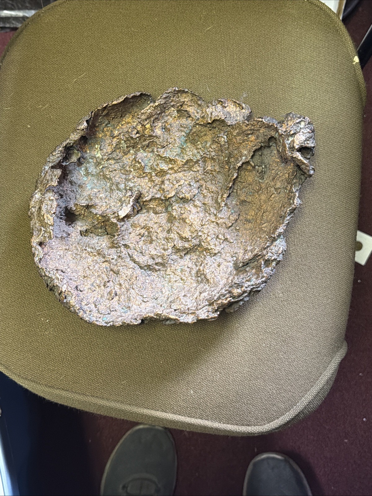 Huge Copper Skull Centennial Mine Calumet Michigan Mi Mining 7 Lbs RARE
