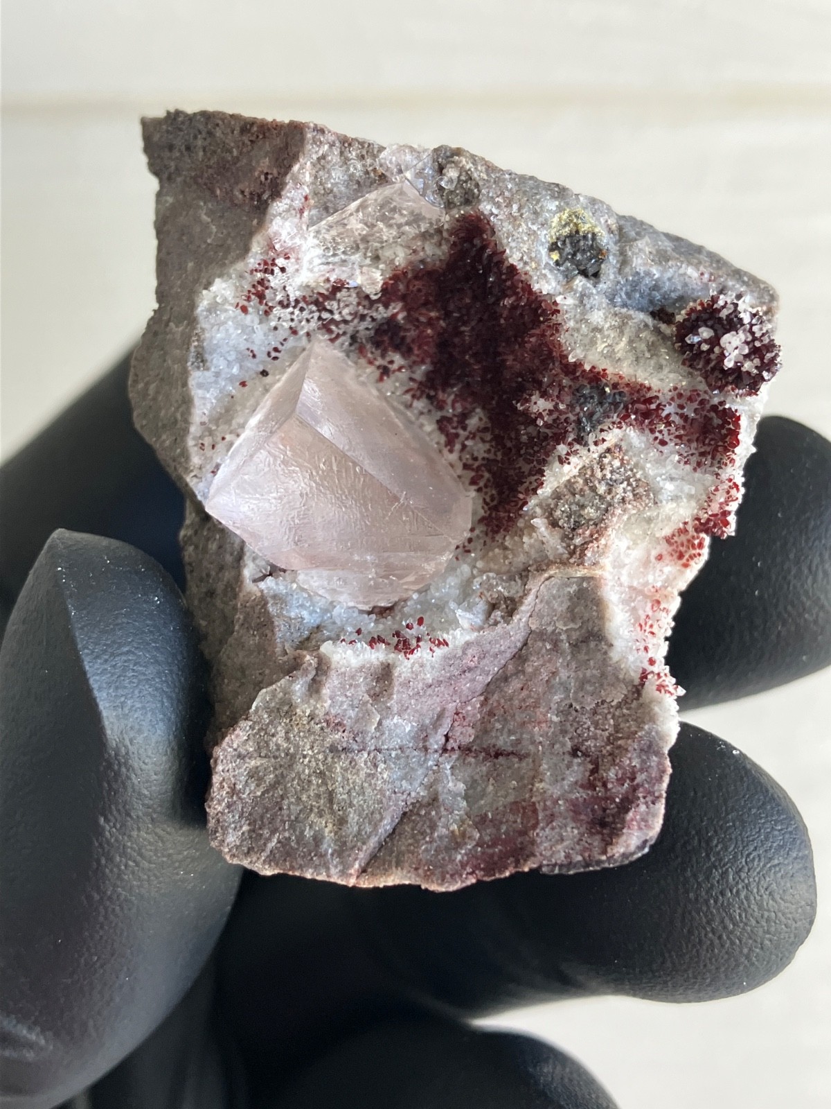 Fluorite “Red Pocket” 2007-2008 “Rare” U.V. Ojuela Mine, Mapimi, Durango, Mexico