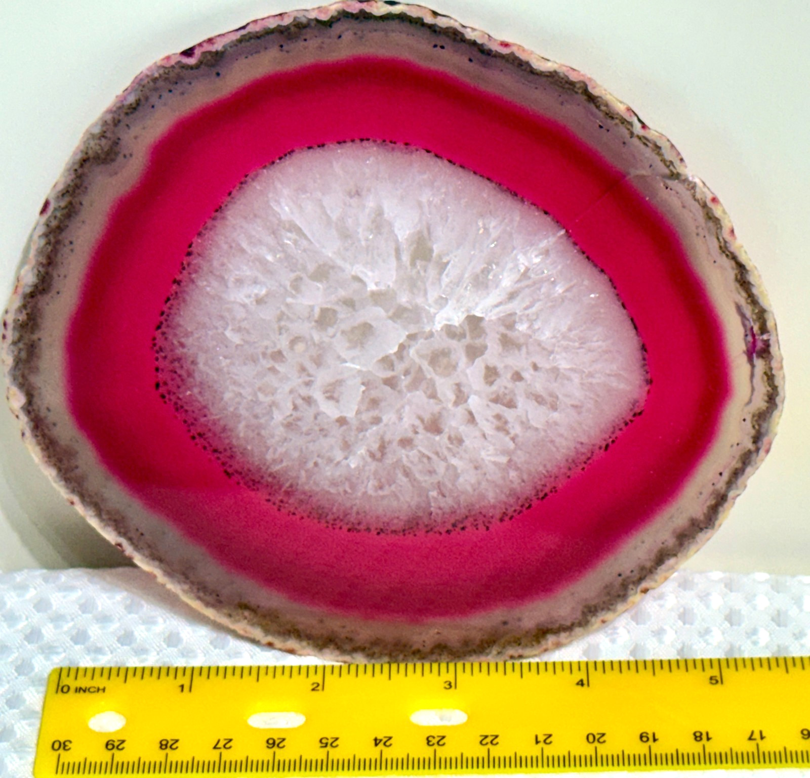 Pink Agate Geode Slab 119g. .40 lb. #636