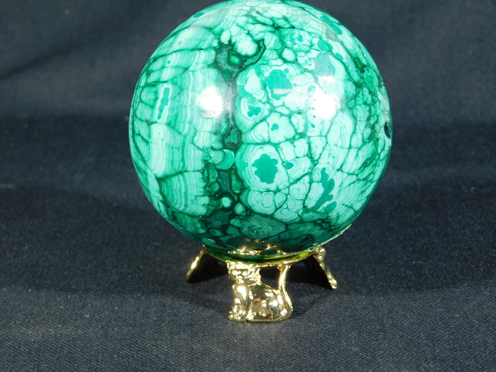 Sphere Display Stand Gold Color CAT Design Small Size