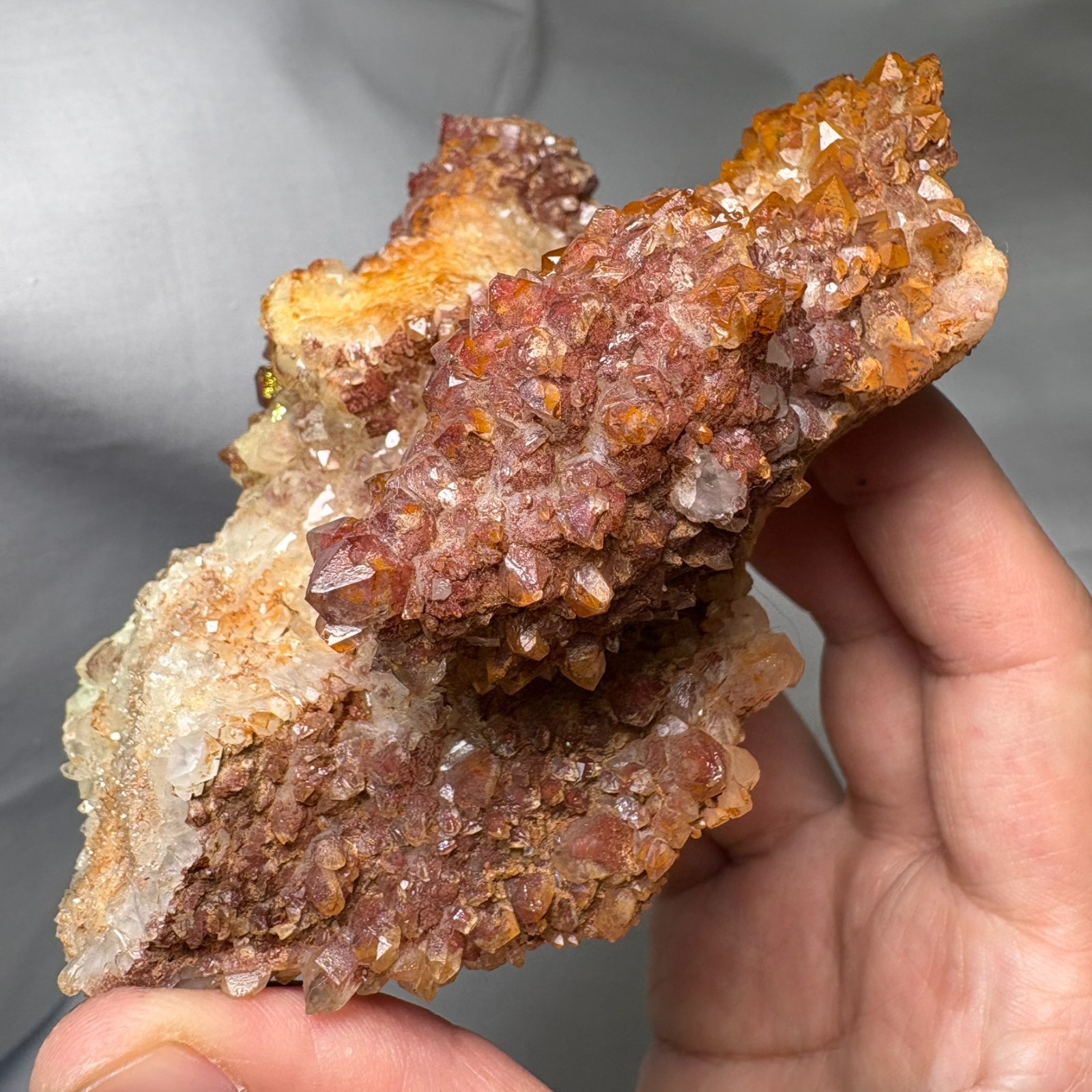 Natural Quartz w/ Pyramid Includion Cluster Crystal Raw Mineral Specimen Healing