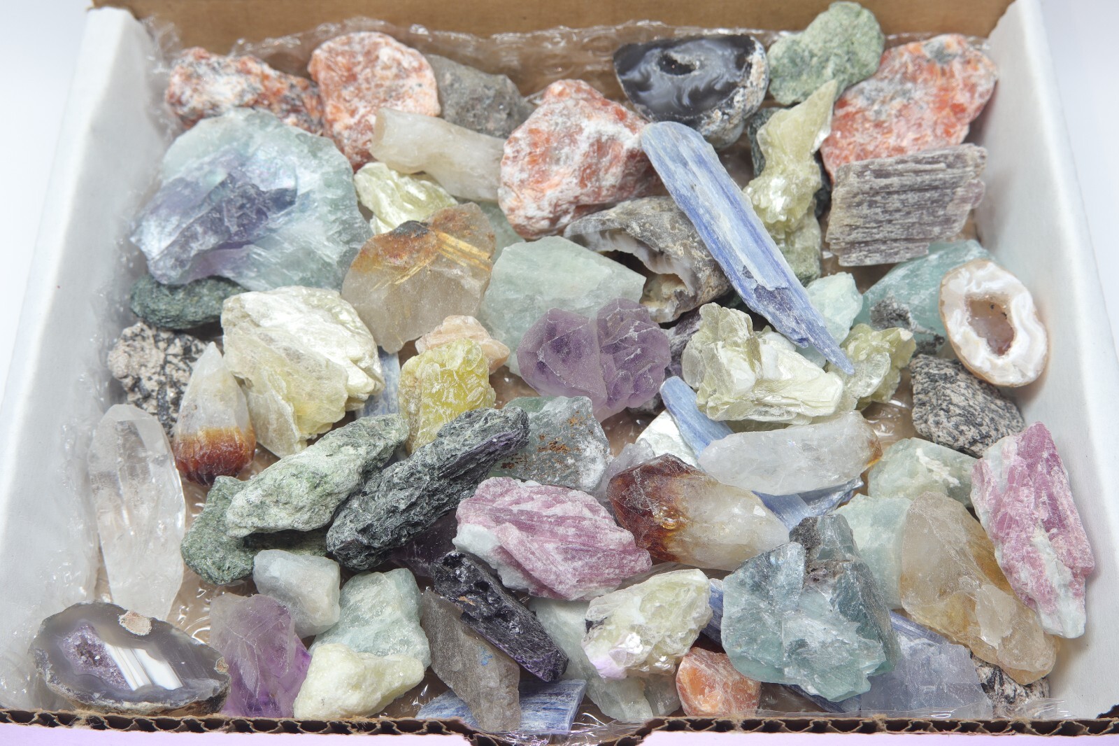 Crafters Brazil Mix 1 Lb Natural Crystals Mineral Specimens Mixed Gemstones