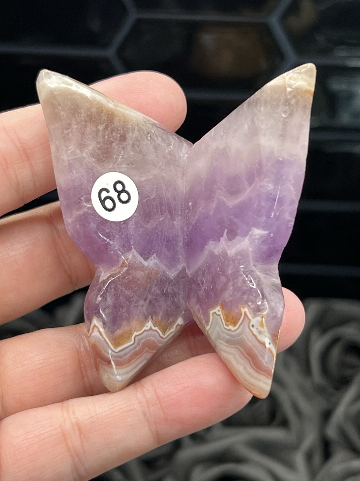 Natural Crystal Mixed Material 3D Butterflies Standing Free ship & Gift