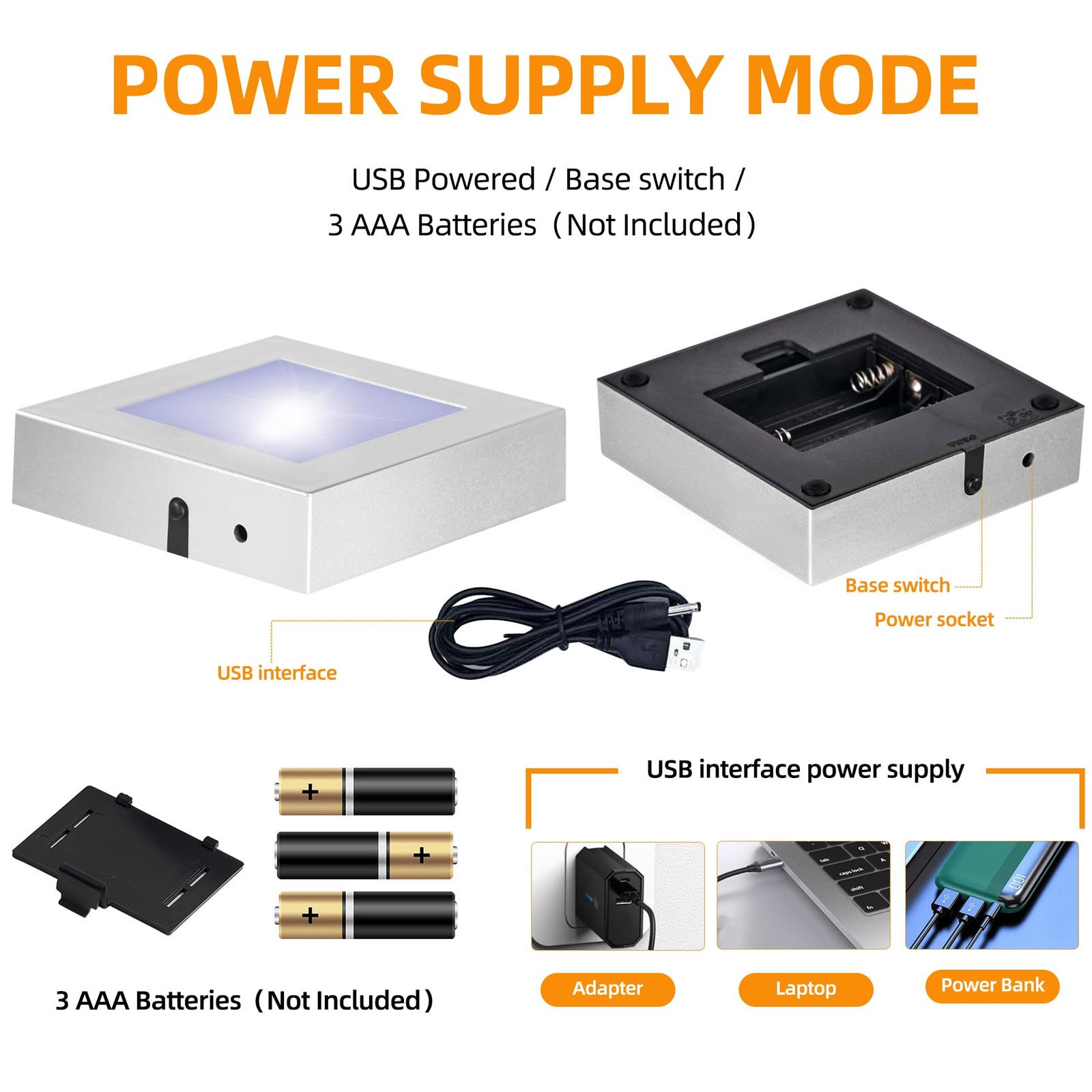 LED Light Base Square Display Stand In A Variety of Colors,Lighted Up Stand C…