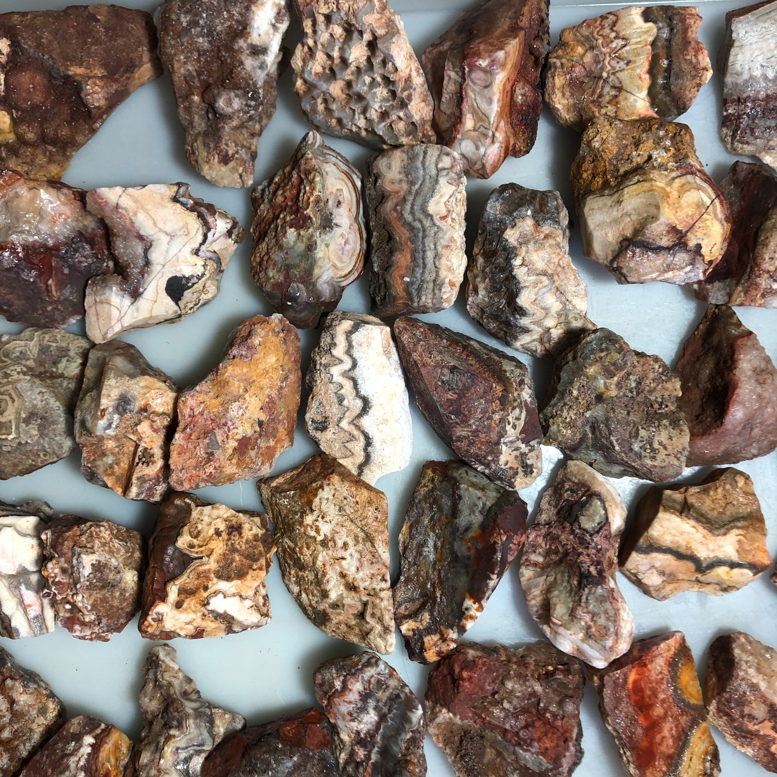 5kg wholesale Natural crazy Mexican agate Crystal gemstone rough original