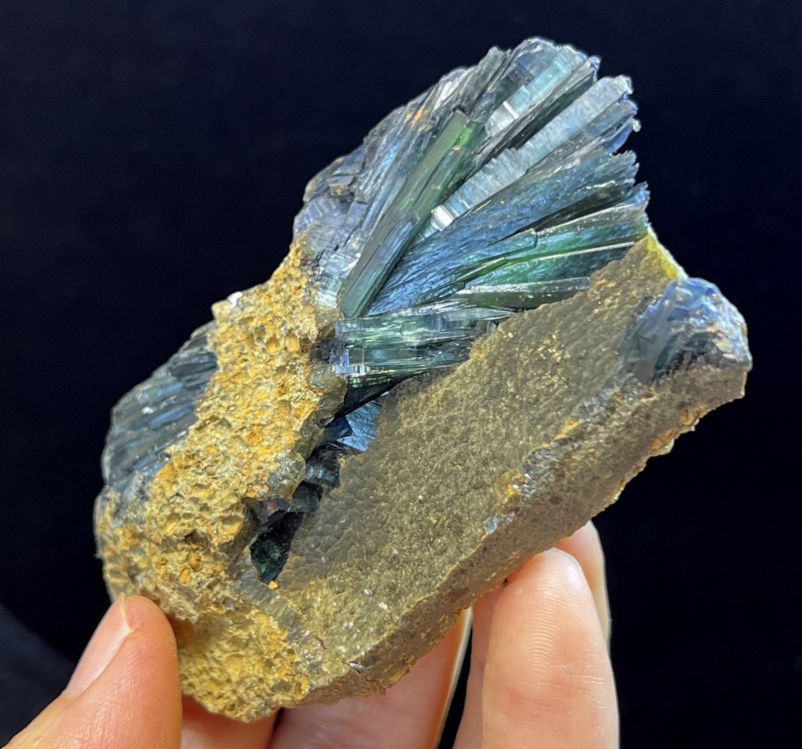 80mm Gemmy Vivianite mined from Brazil, Natural Mineral specimen