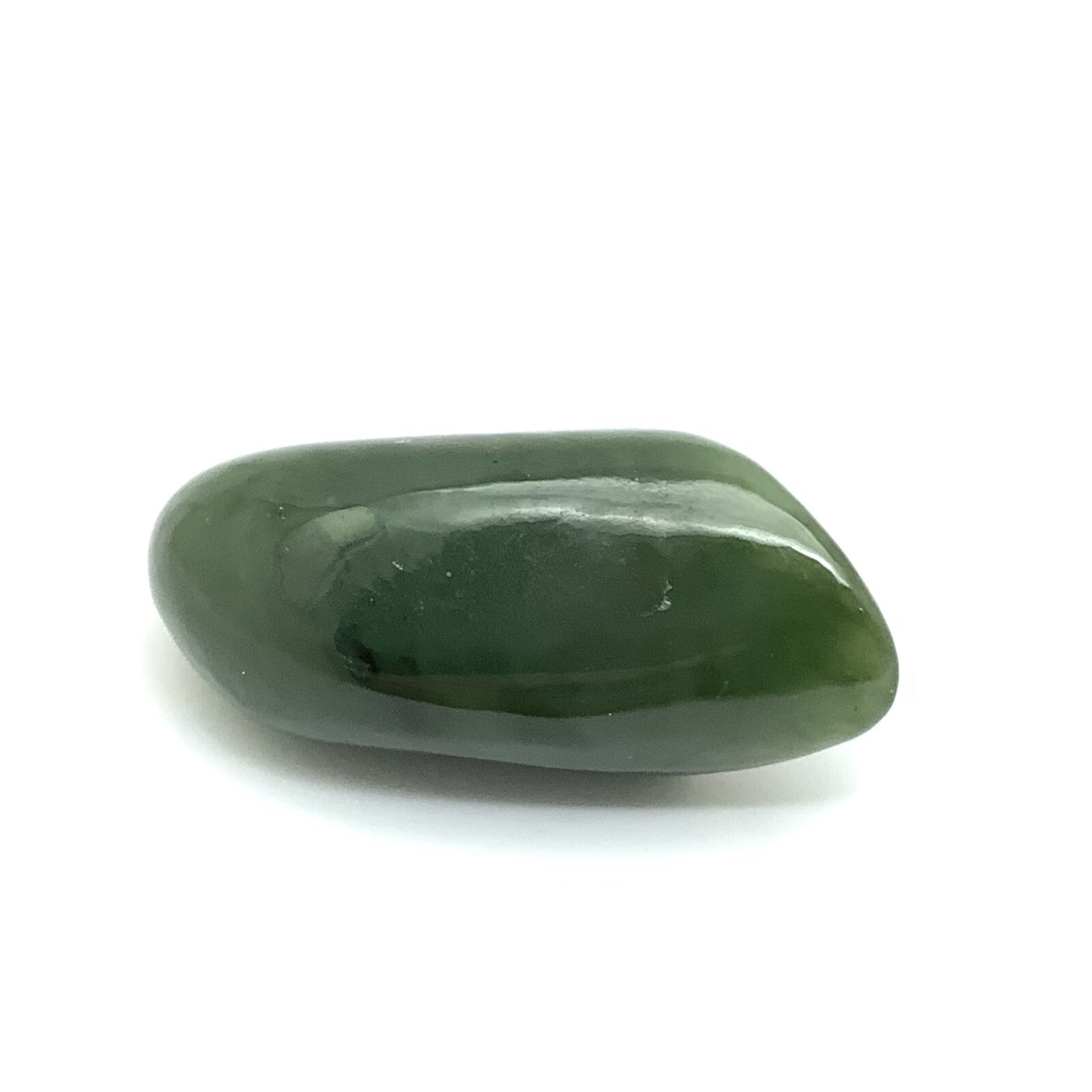 Siberian Jade Pebble Primo Green Polish Nephrite Jade Stone Specimen Siberia 23g