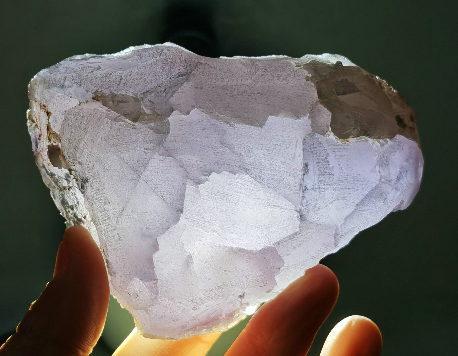 Rare Purple Fluorite Mineral Specimen China