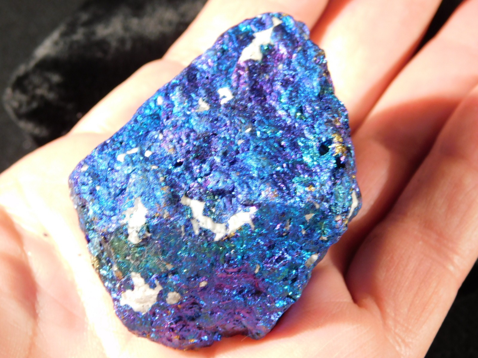 Bright IRIDESCENT Peacock Copper Chalcopyrite or Peacock Ore Mexico 195gr