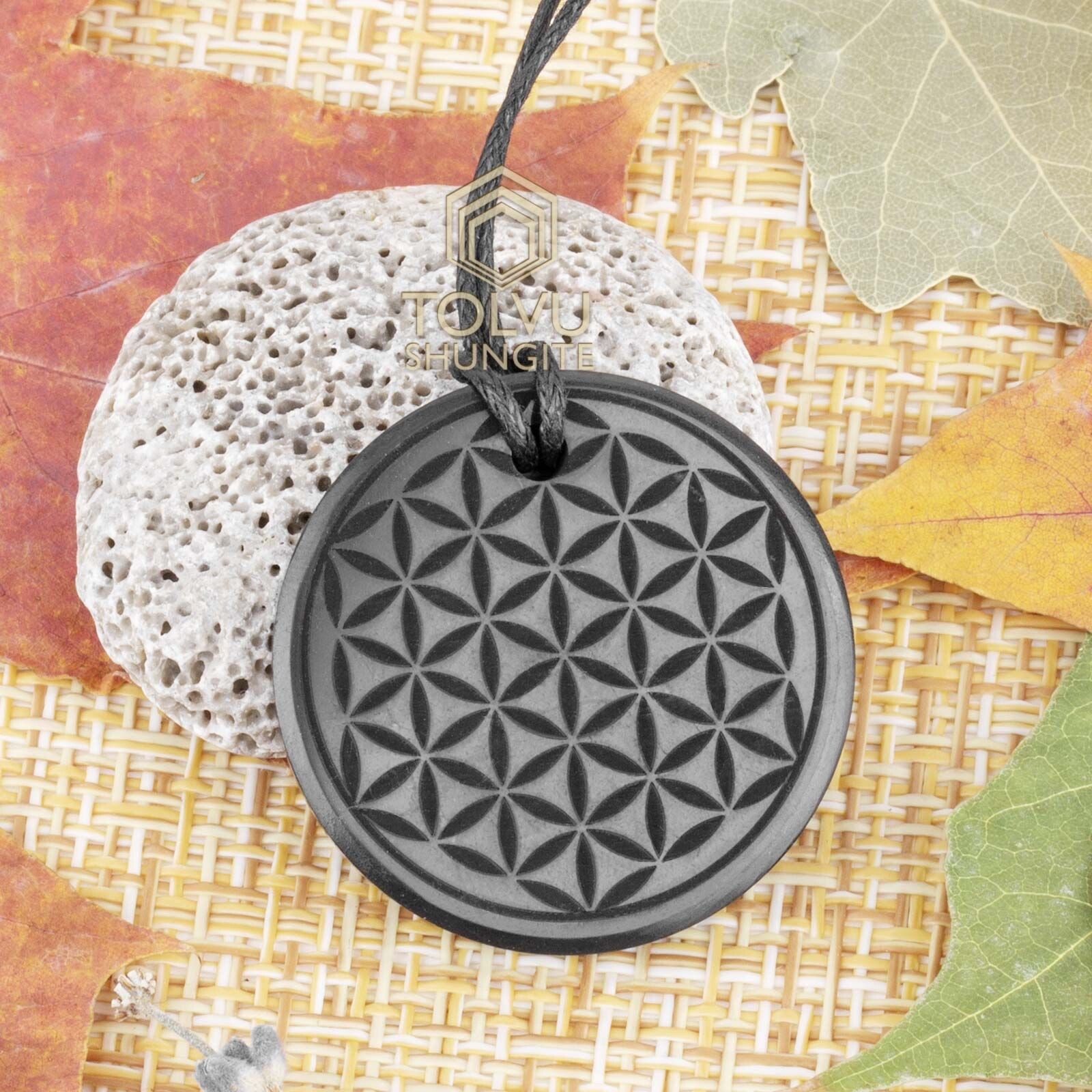 Pendants Amulets made of Natural stone, Russian Shungite, EMF protection, Tolvu