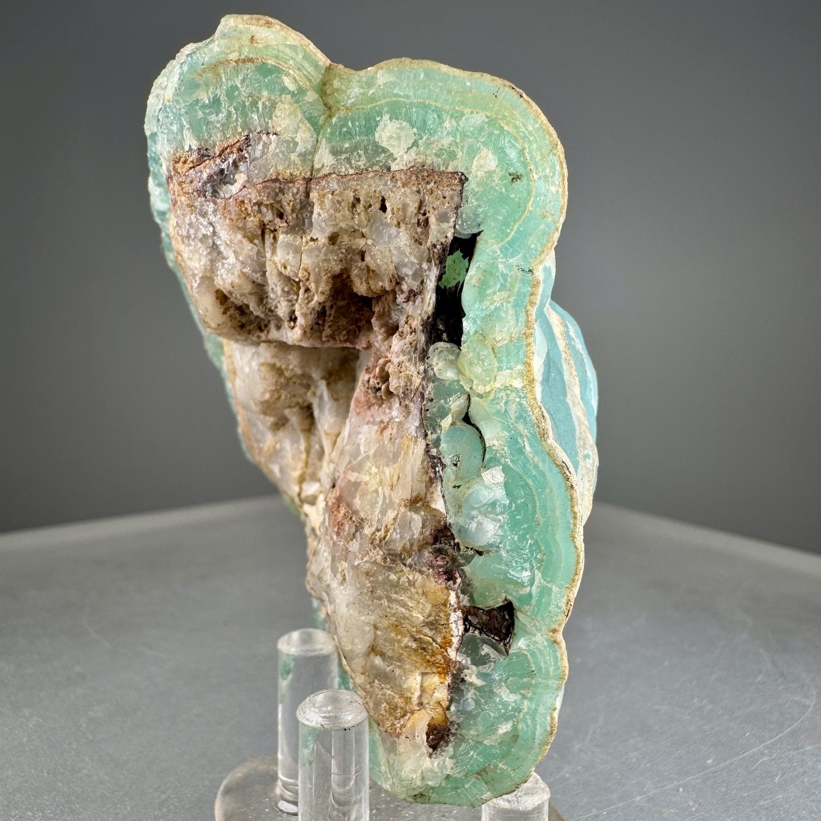 Fine Large Blue Smithsonite: Kelly mine, Magdalena, Socorro Co., New Mexico