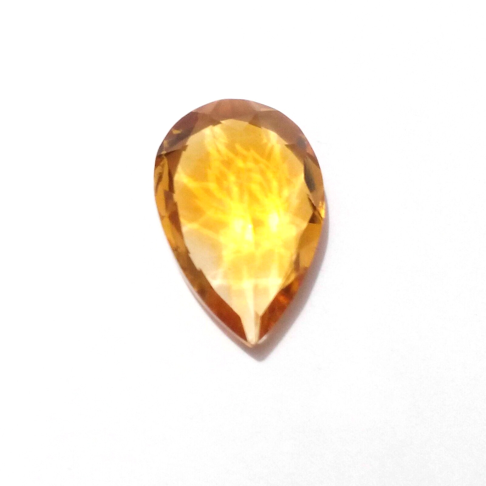 2.45 Crt 100% Natural AA+ Golden Citrine Topaz Pear Shape Faceted Loose Gemstone