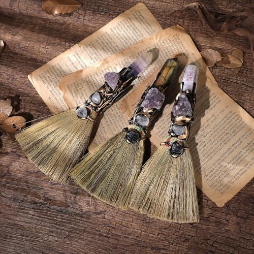 Witch Broom Witchcraft Supplies – Altar Supplies with Wiccan Stuff Labradorite