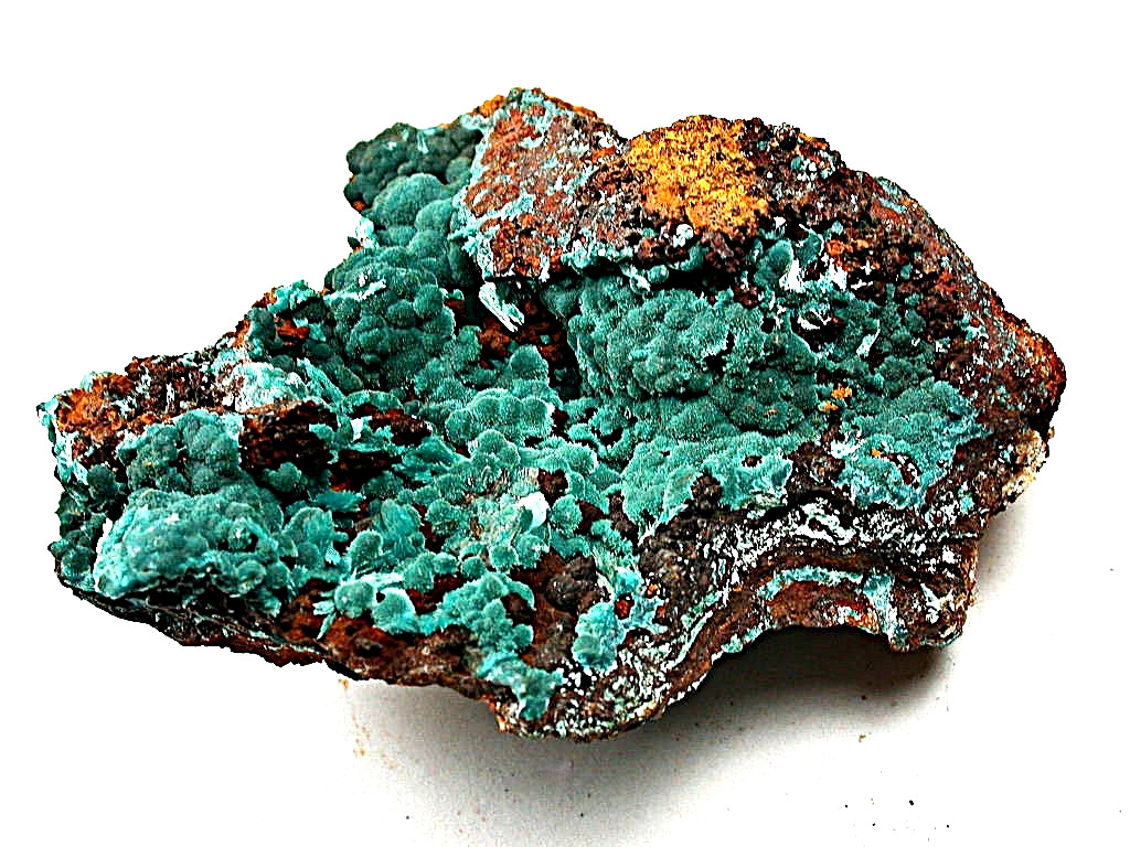 MINERALS : BOTRYOIDA ROSASITE WITH SOME AURICHALCITE XTLS. OJUELA MINE IN MEXICO