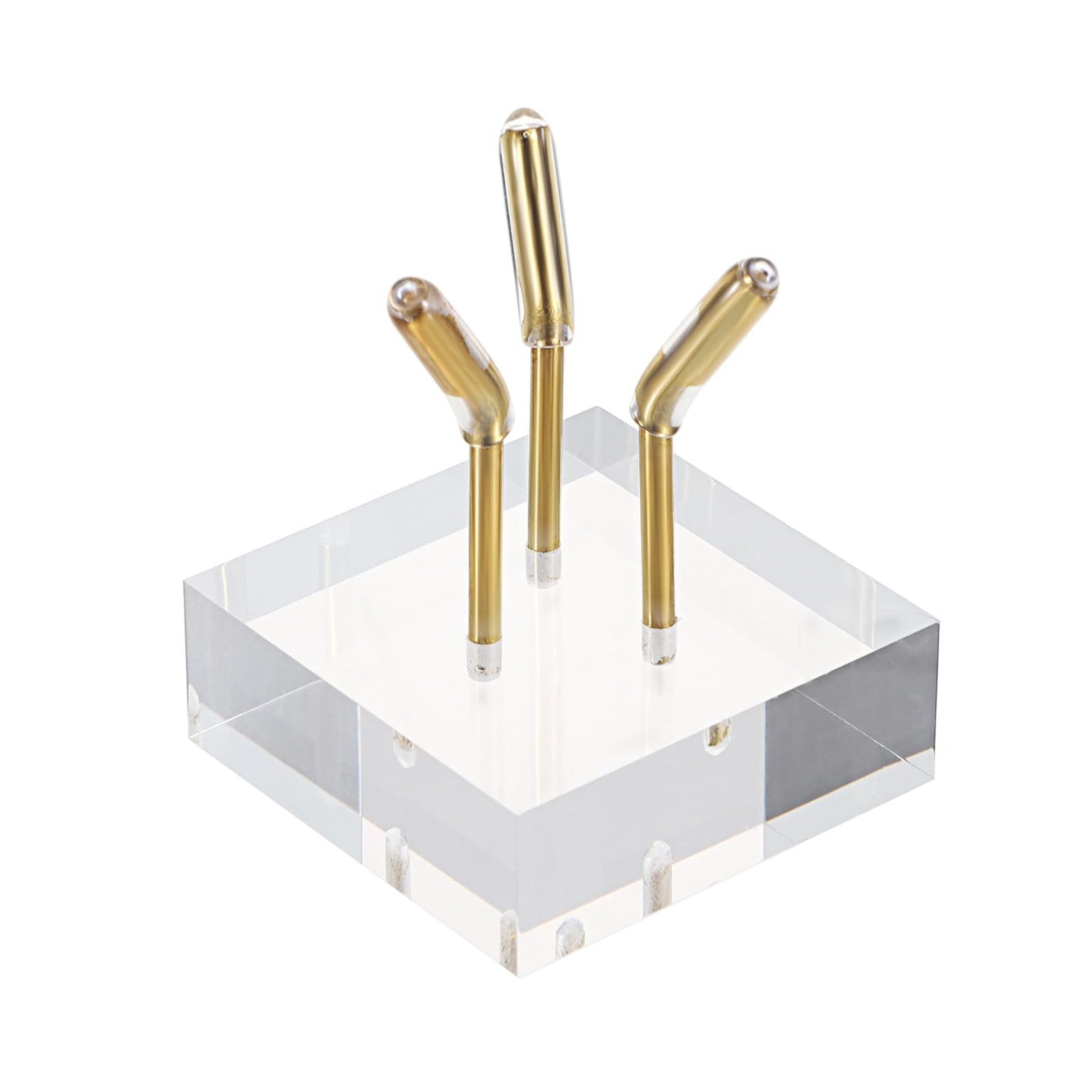 Hipiwe Gold Metal Arm Display Stand Easel with Acrylic Base Small Display Eas…