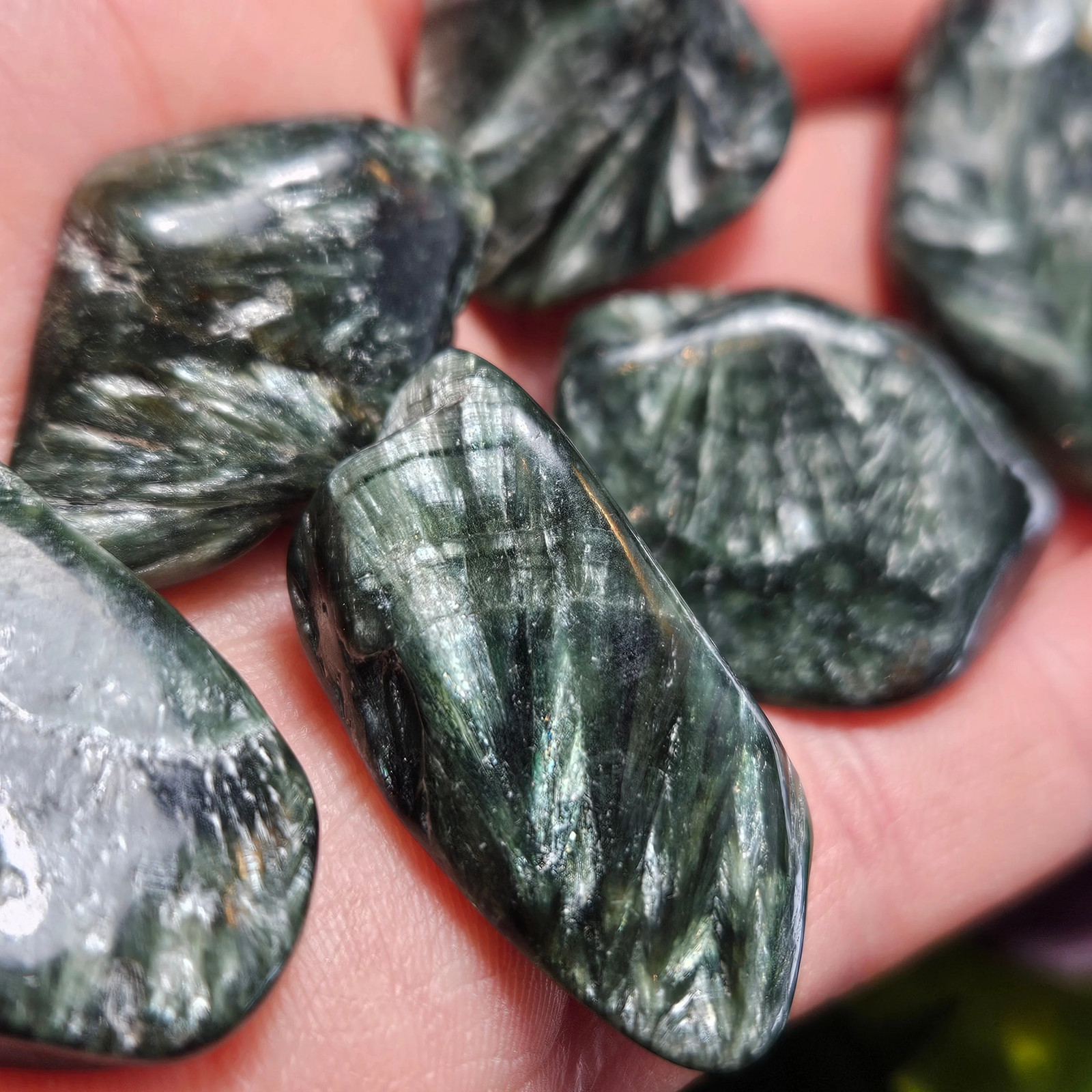 Seraphinite Crystal from Siberia