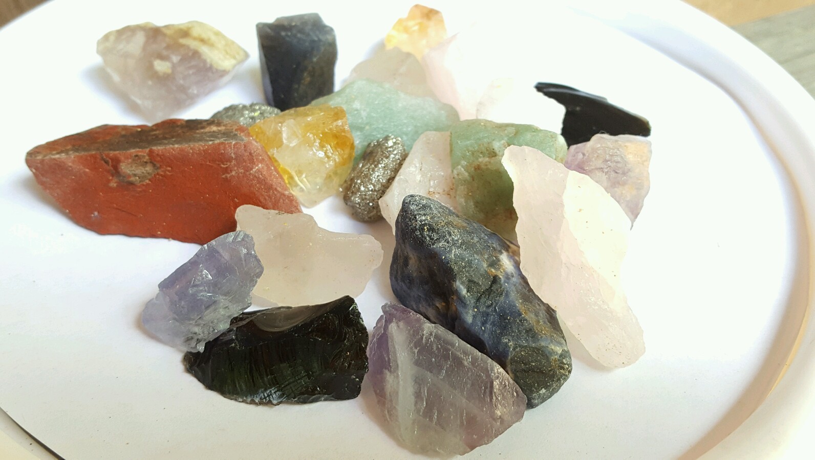 1/2 lb Medium Crafters Madagascar Rough Mix Gemstone Crystals Natural Specimens