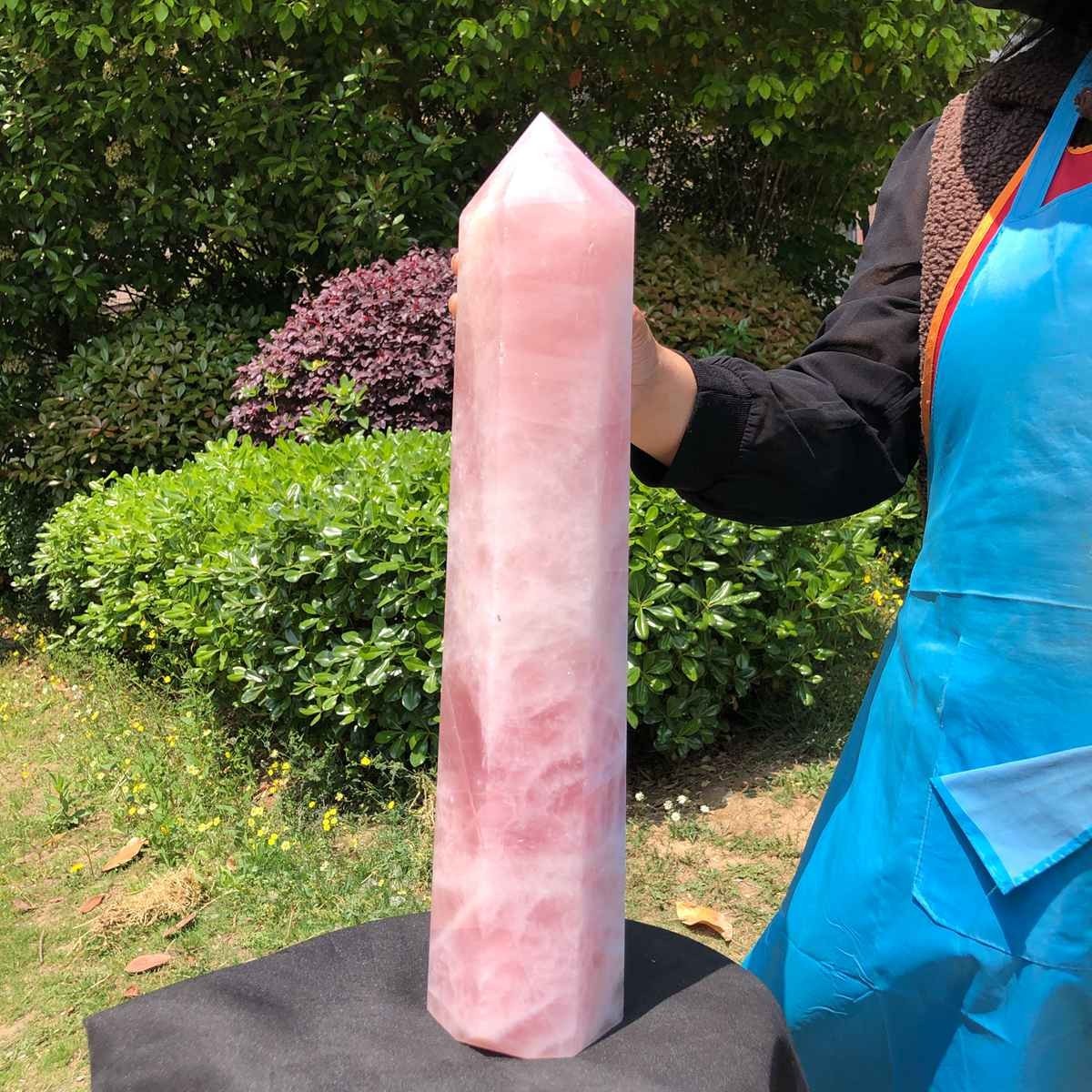 14.52LB Large Natural Powder Crystal Column Wand Obelisk Mineral Healing 5051