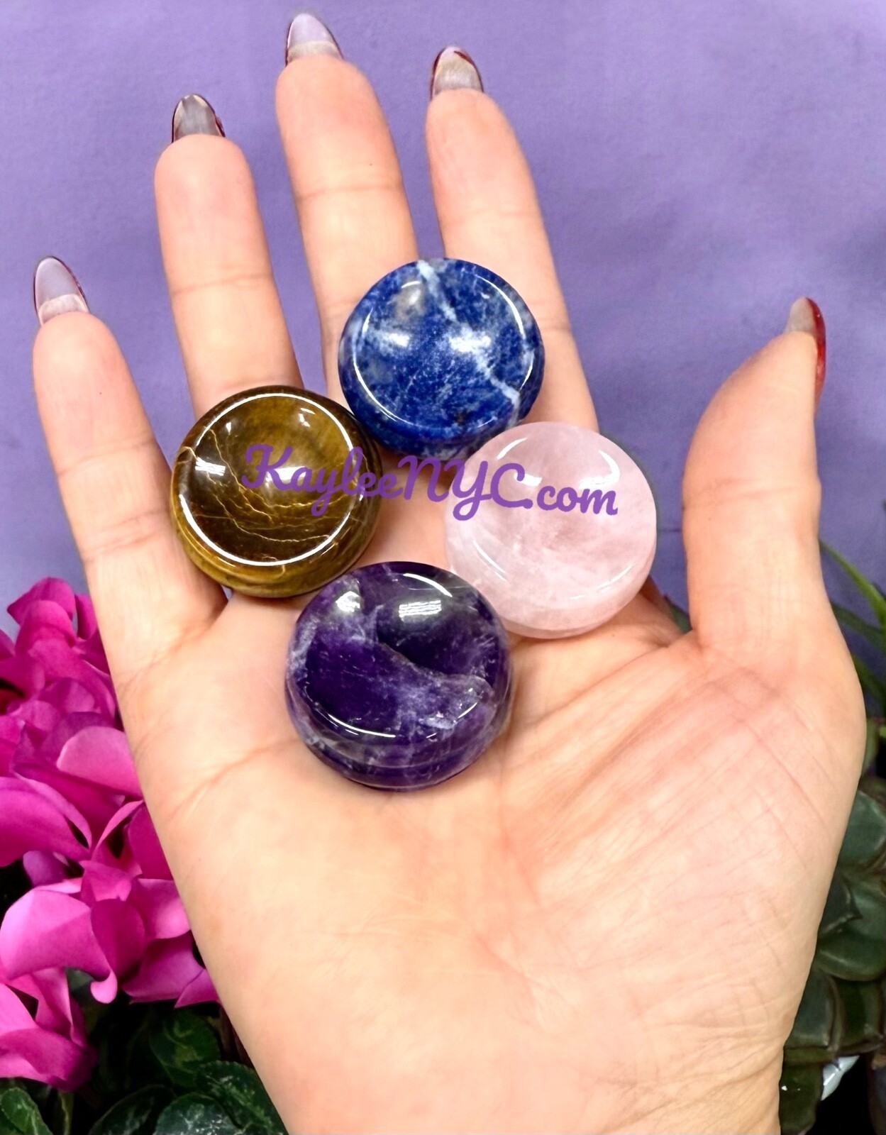 Wholesale Lot 18 PCs Natural Mix Crystal Sphere Stands Healing Energy
