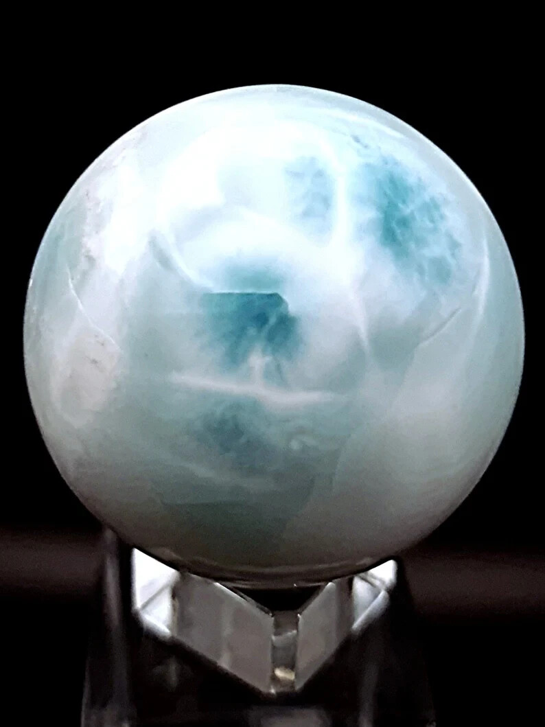 DOMINICAN REPUBLIC LARGE LARIMAR SPHERE 52MM RARE