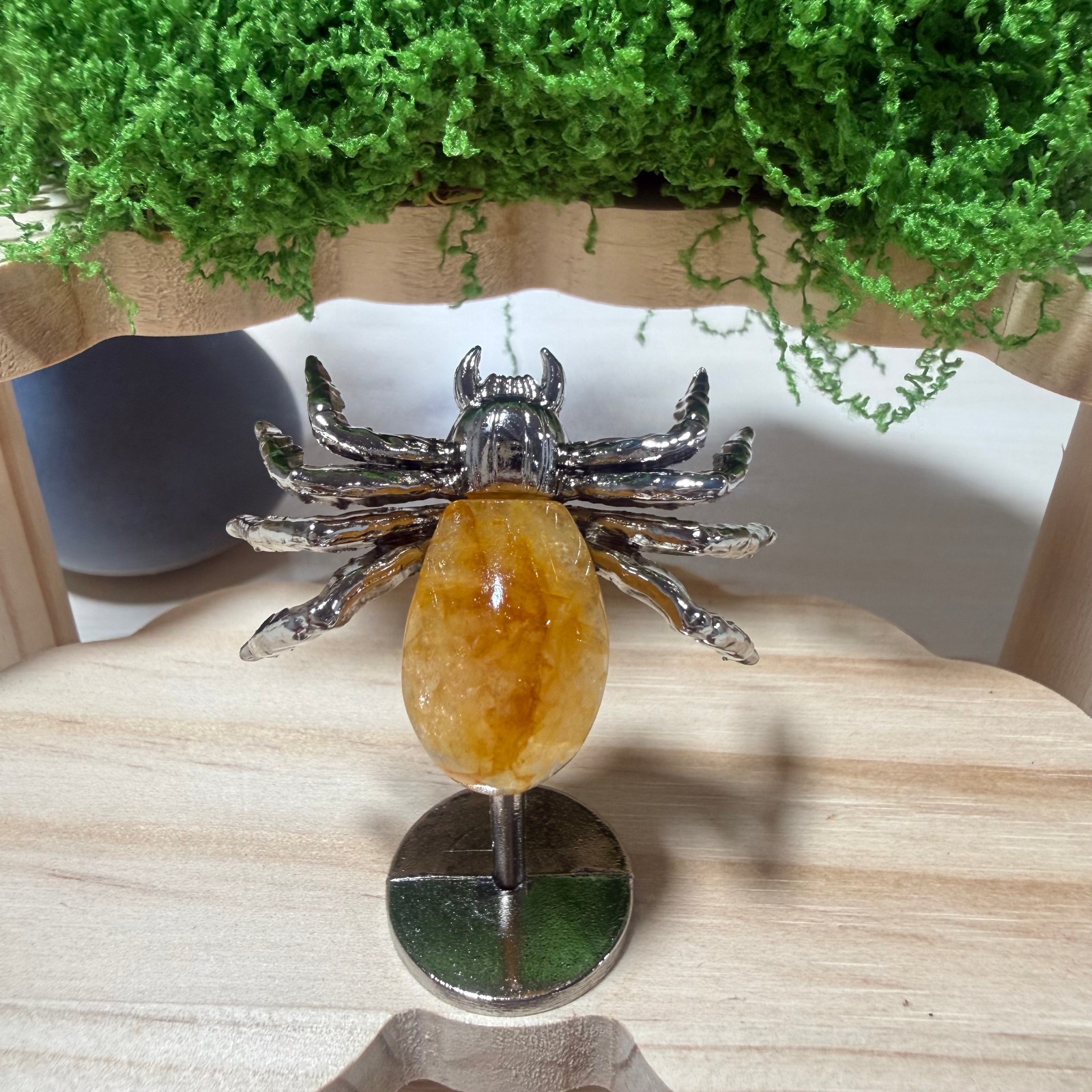 2″ Natural Mixing hand carved Spider Quartz Crystal heal Gift random 10pc