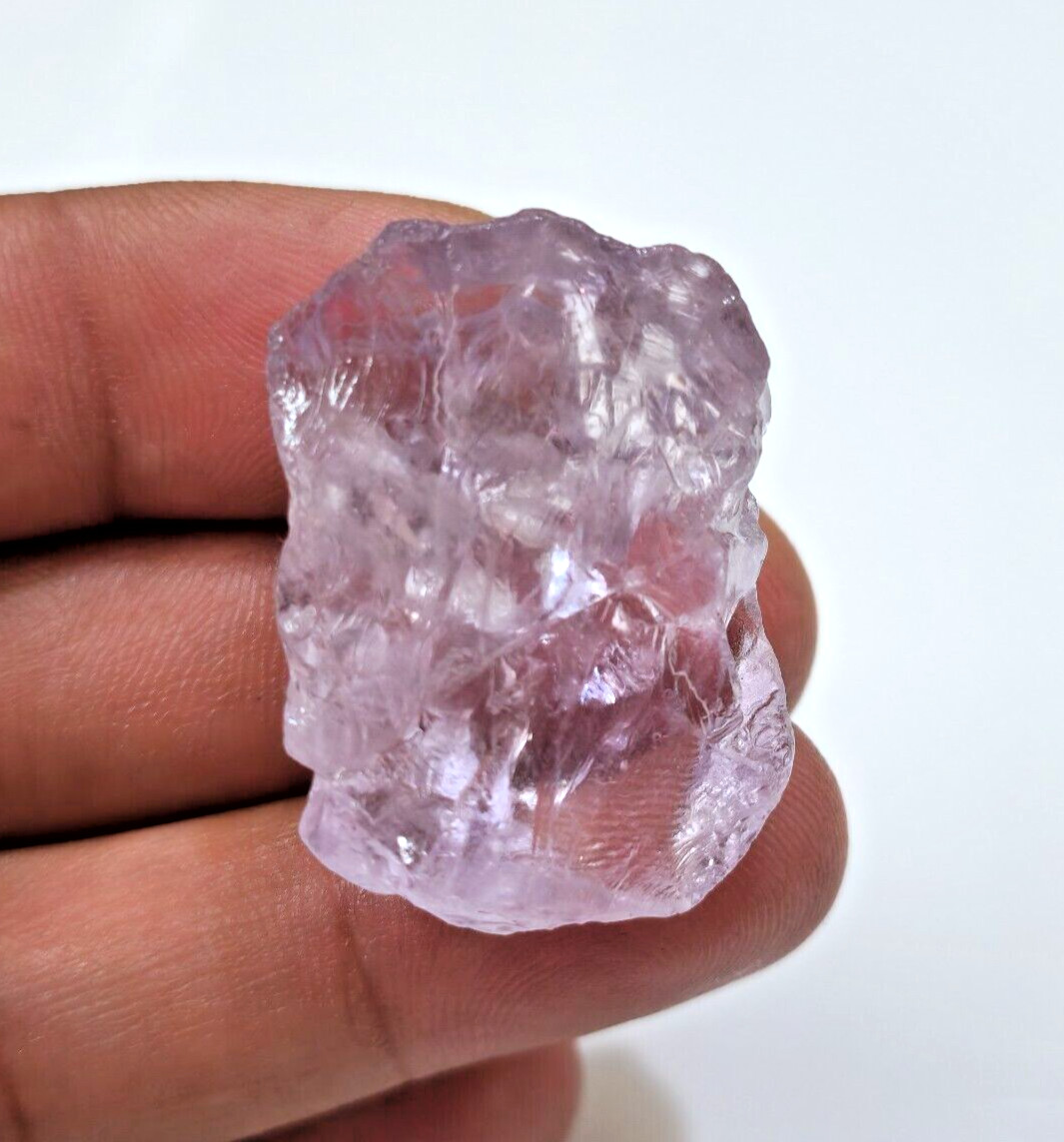 Terrific Raw 109 Crt Pink Amethyst Rough Rare Loose Gemstone For Making Jewelry