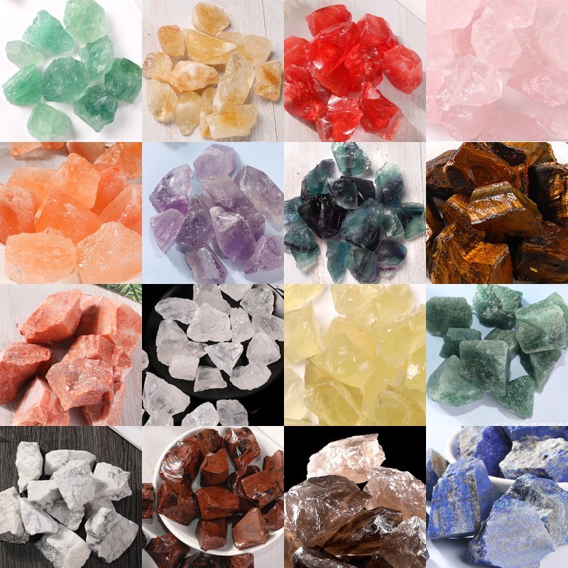 3Pcs Natural Raw Stones Healing Crystal Gemstone Rough Rocks Mineral Specimen