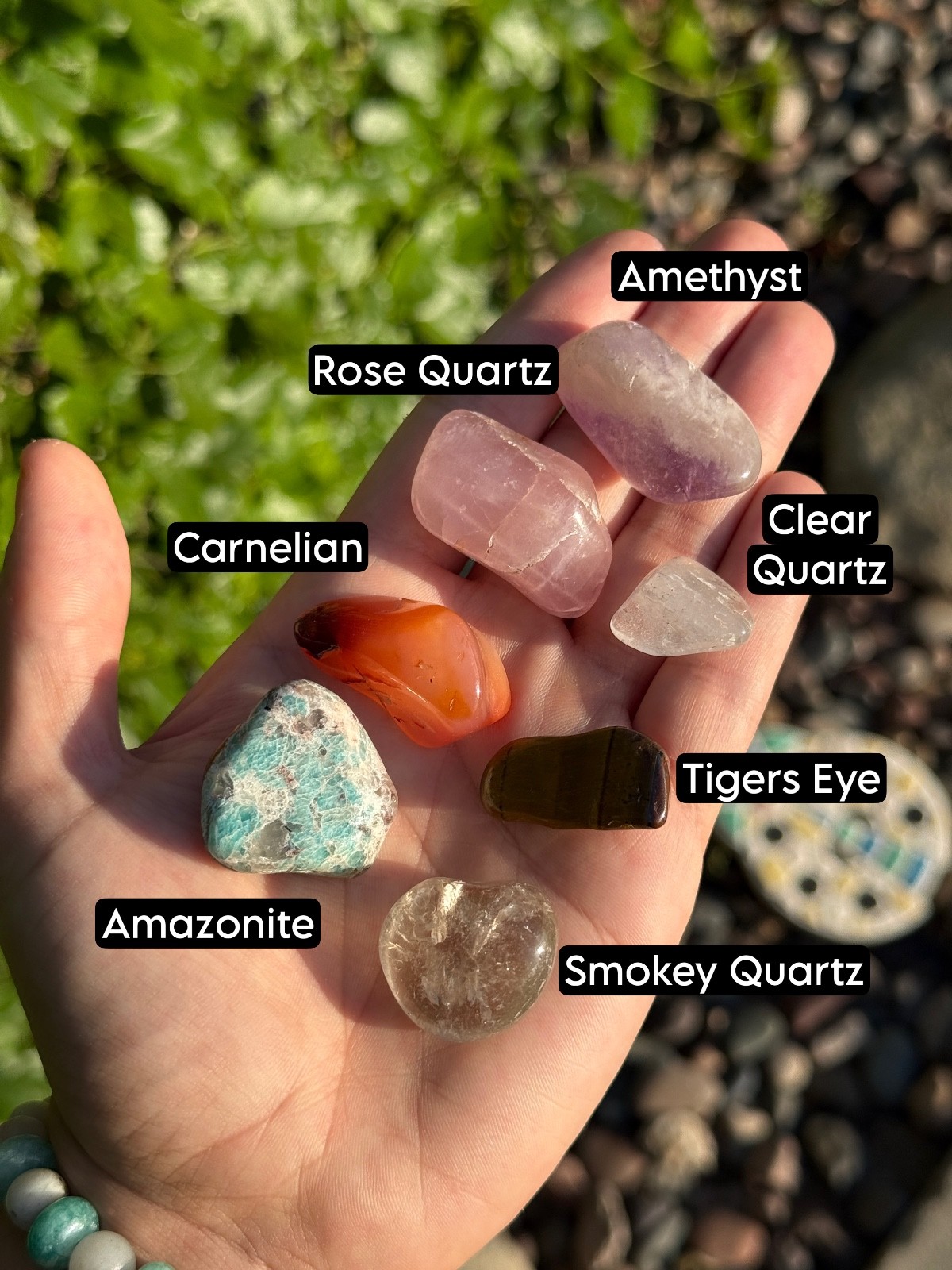 Bulk Wholesale Lot 1/2 Pound Tumble Crystals – Mixed, Carnelian, Tigers eye, ETC