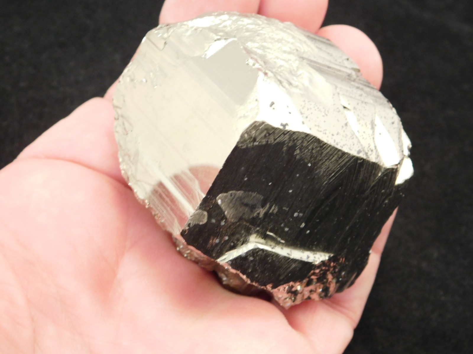 Larger! 100% Natural Pyrite CUBE Cluster Huanzala Mine Peru 358gr