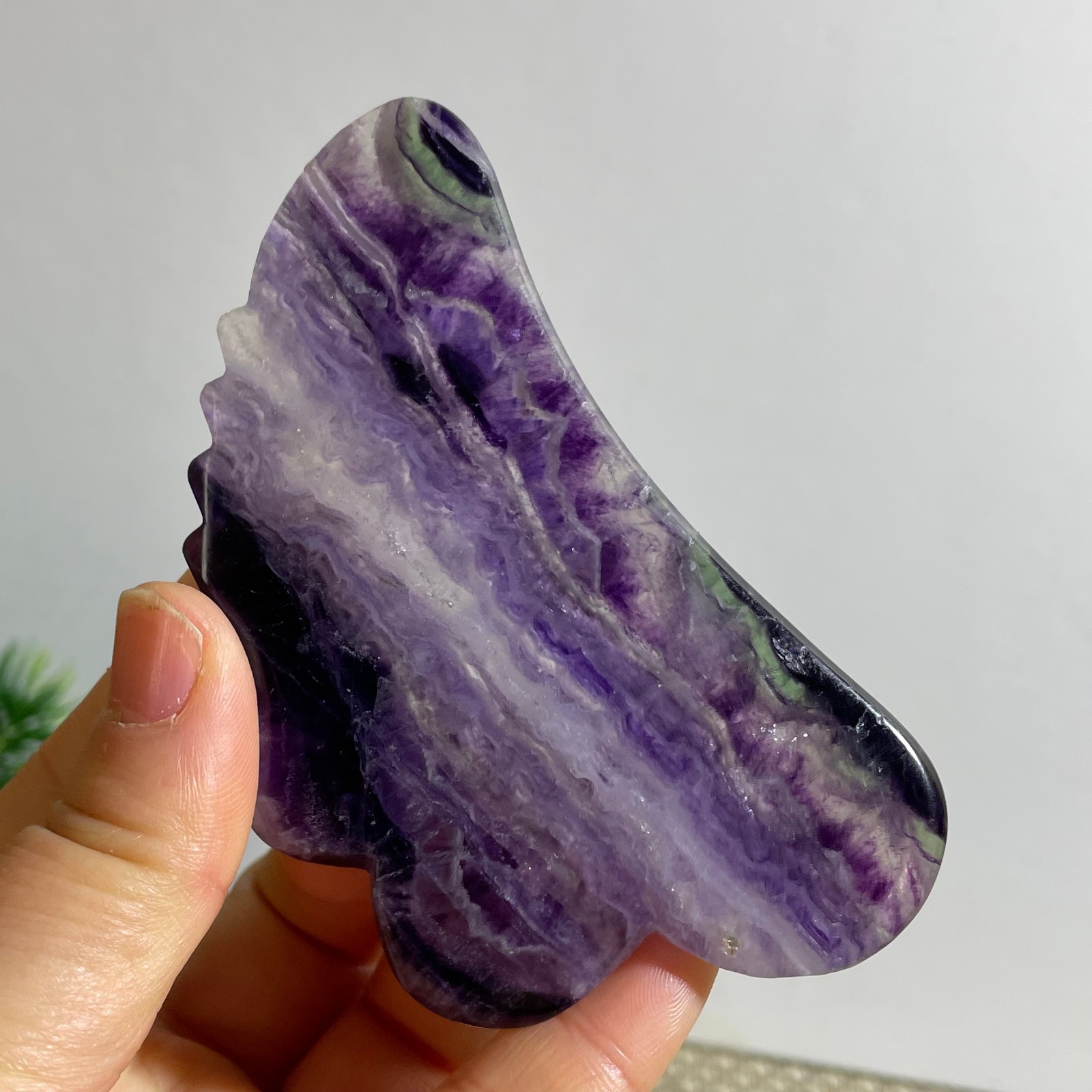74g beautiful Rainbow Fluorite Rough stone specimens cure