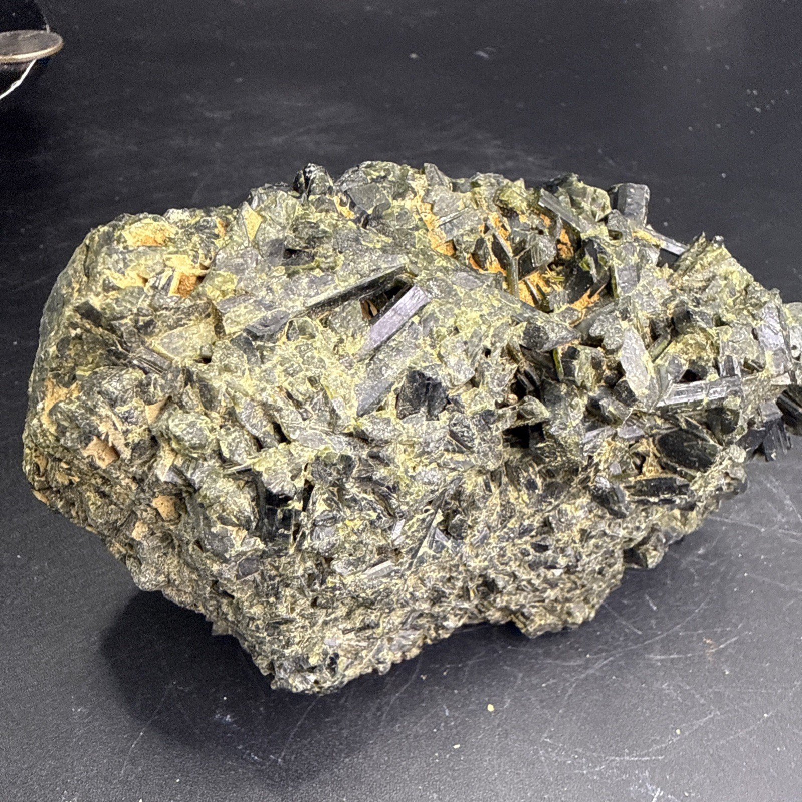 2 Lb Large Natural Epidote On Matrix From Pakistan. A+ Specimen,Minerals,Gems.