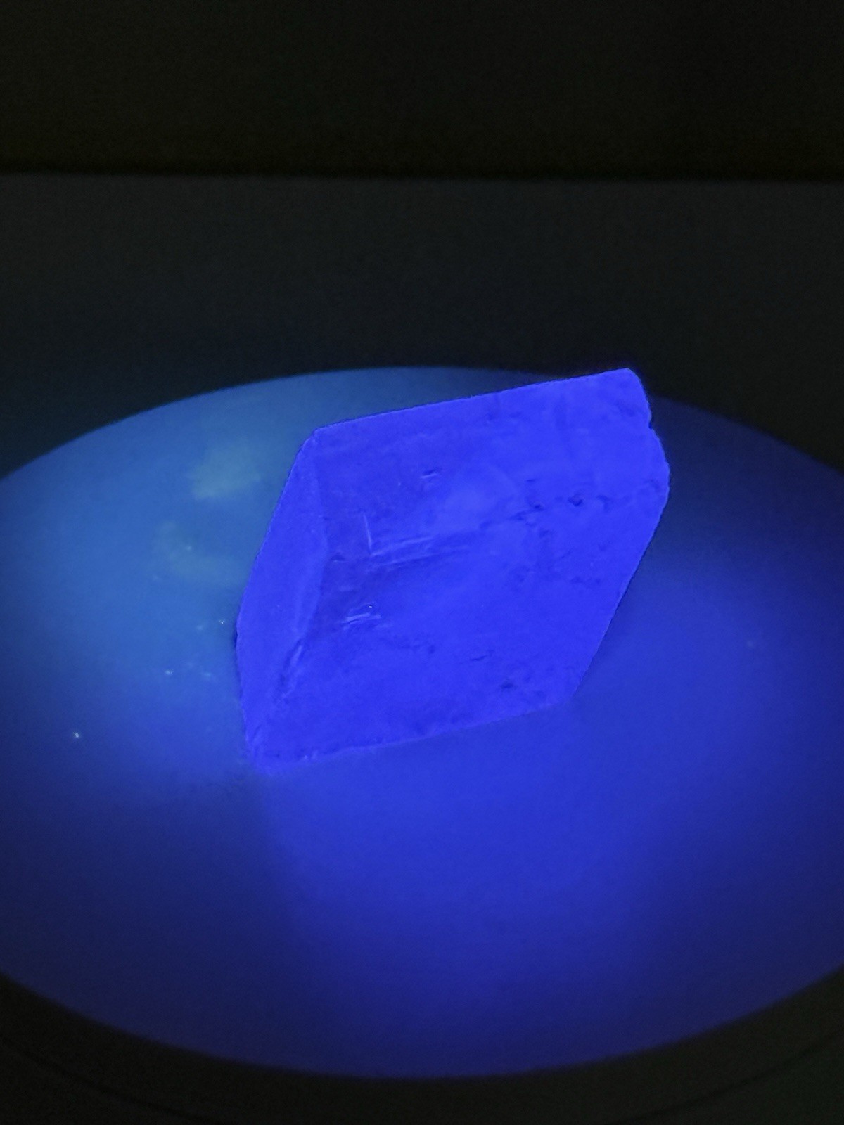 ETHEREAL Iceland Spar Calcite Crystal Specimen w/ Terlingua-type Fluorescence