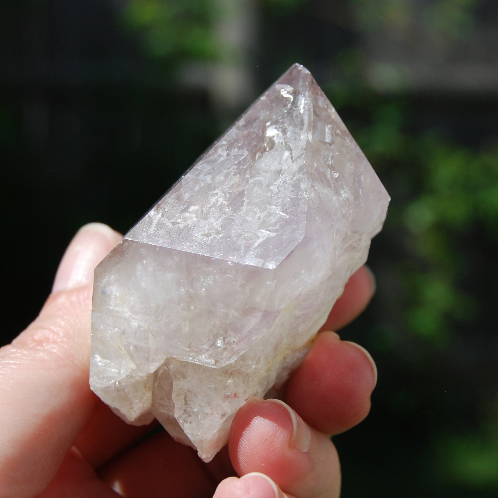 2.5in 145g DT ET Elestial Fenster Amethyst Quartz Crystal Point, Mali wa9