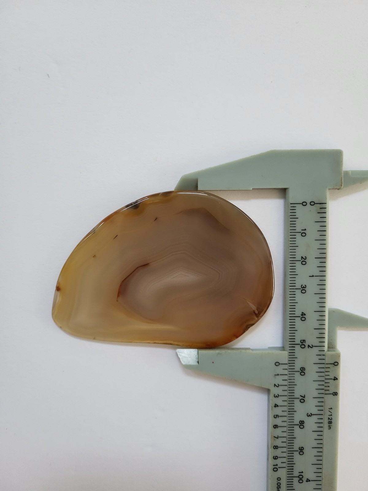 Brazilian agate slab 3.25 inches by 2.25 inches