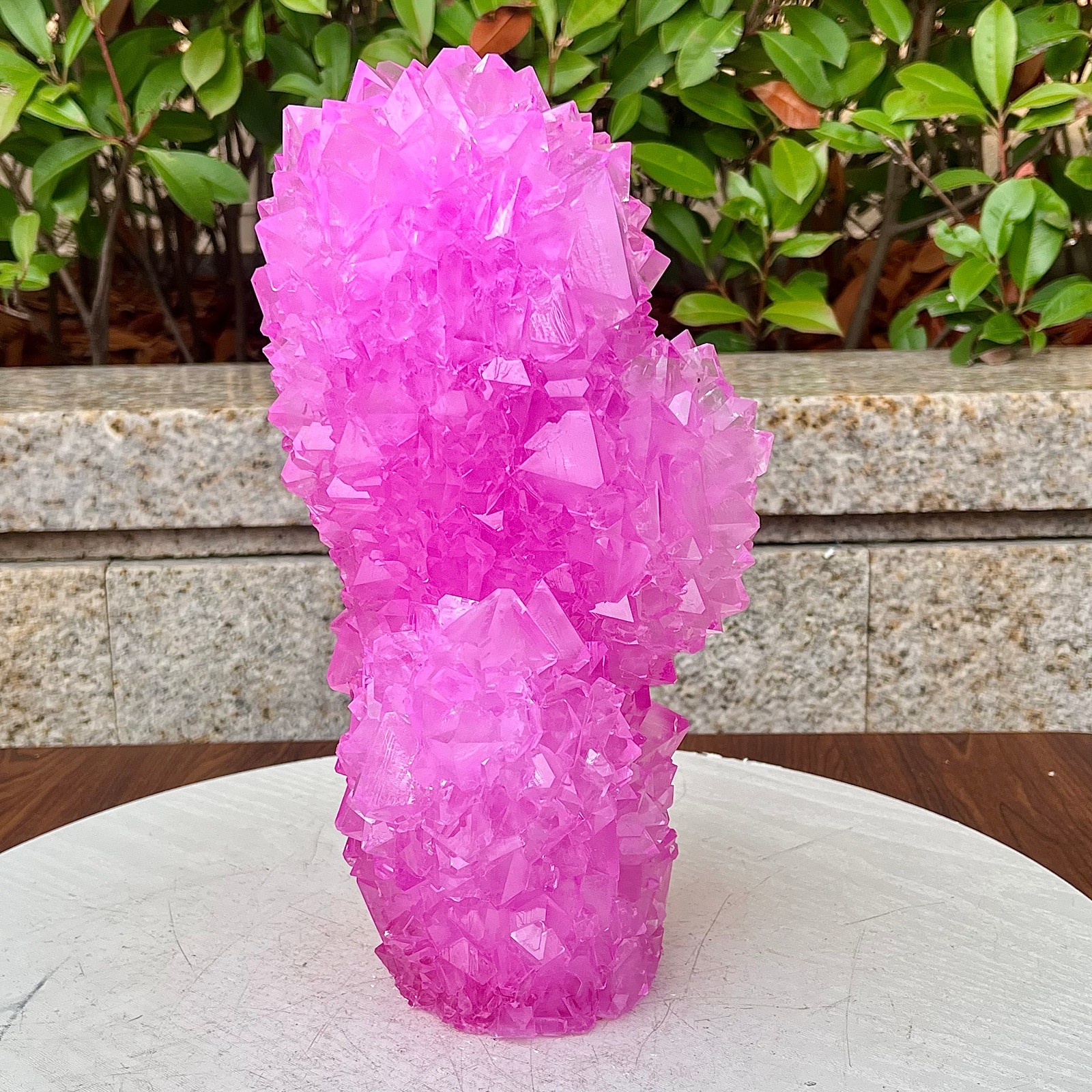 6.87LB Restoration of high-quality pink crystal cluster columnar mineral sampl