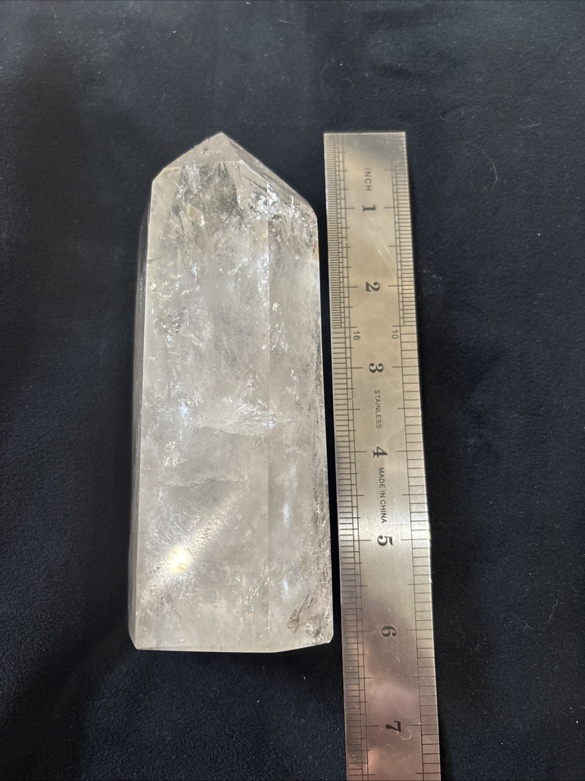 Natural Clear Quartz Crystal Point Tower Generator 1lb 12oz 6” Healing Stone