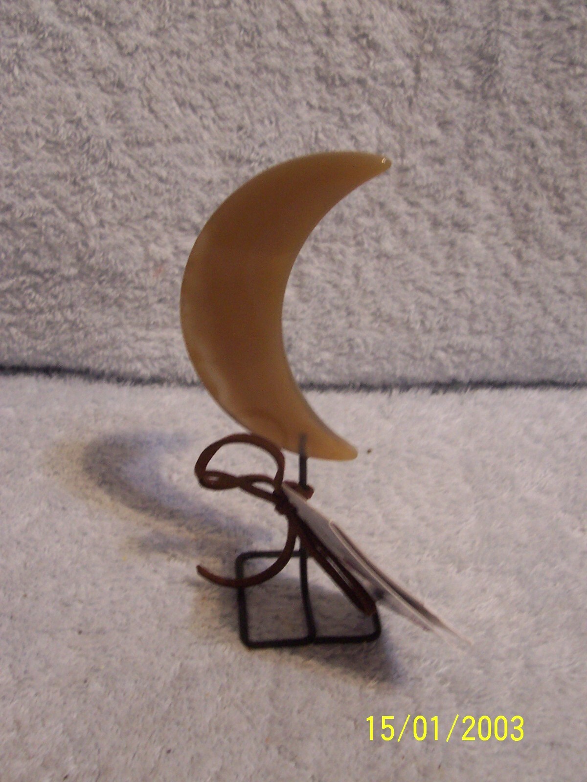 Rock Paradise Agate Half Moon On Stand 5″ Tall No Box