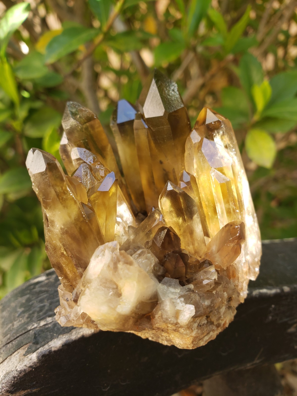 2.75″ Natural Smoky Citrine Quartz Crystal Cluster Mineral Specimen, 198g or 7oz