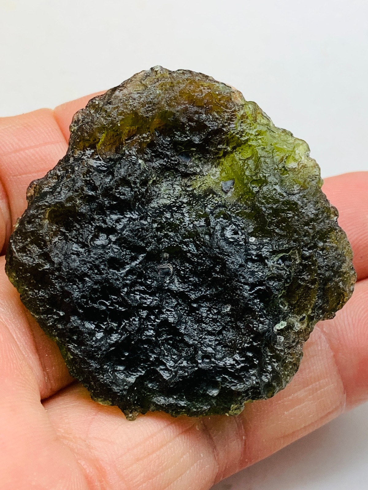 TOP Moldavite Raw Moldavite Crystal from Czech Republic PICcertificate 118CT