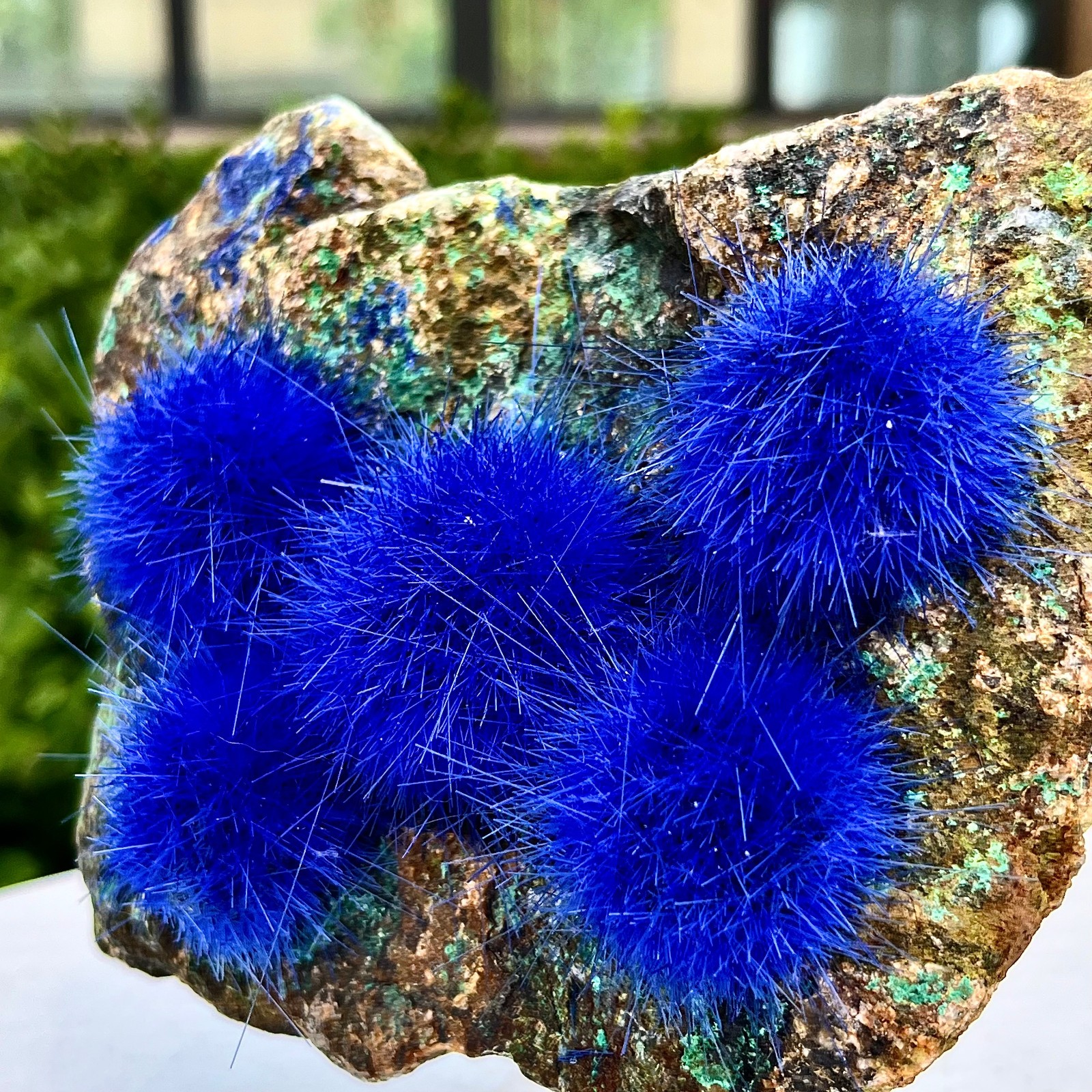 2.93LB Blue Natural Goethite Crystal Quartz Energy Ore Healing Mineral Specimen