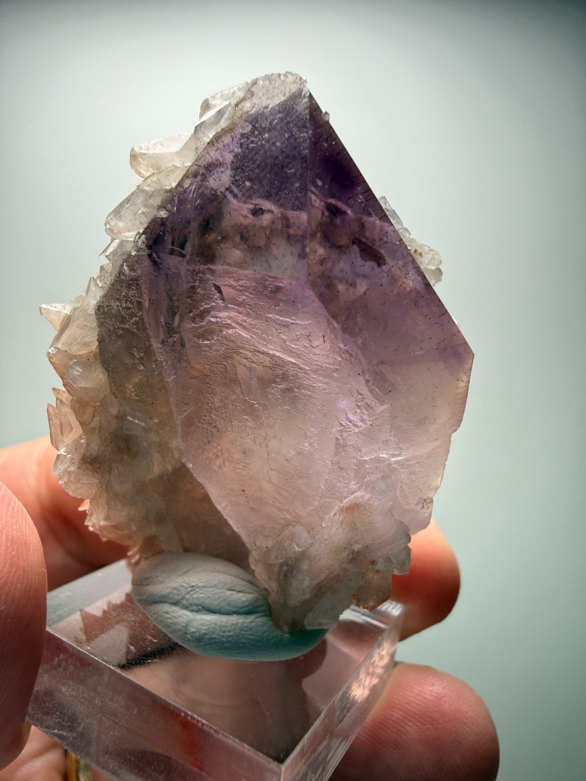 Beautiful Amethyst crystal with Red Calcite- Hubei Province, China! SALE $89!