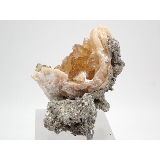 KB: BRIGHT! FL. YELLOW/WHITE SW/LW/PHOS CALCITE CRYSTALS RUCK’S PIT, FLORIDA