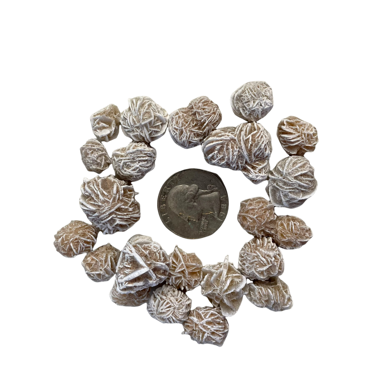 50g Mini Desert Rose Sand Selenite Gypsum Gemstone Crystal Rock Baryte Specimens