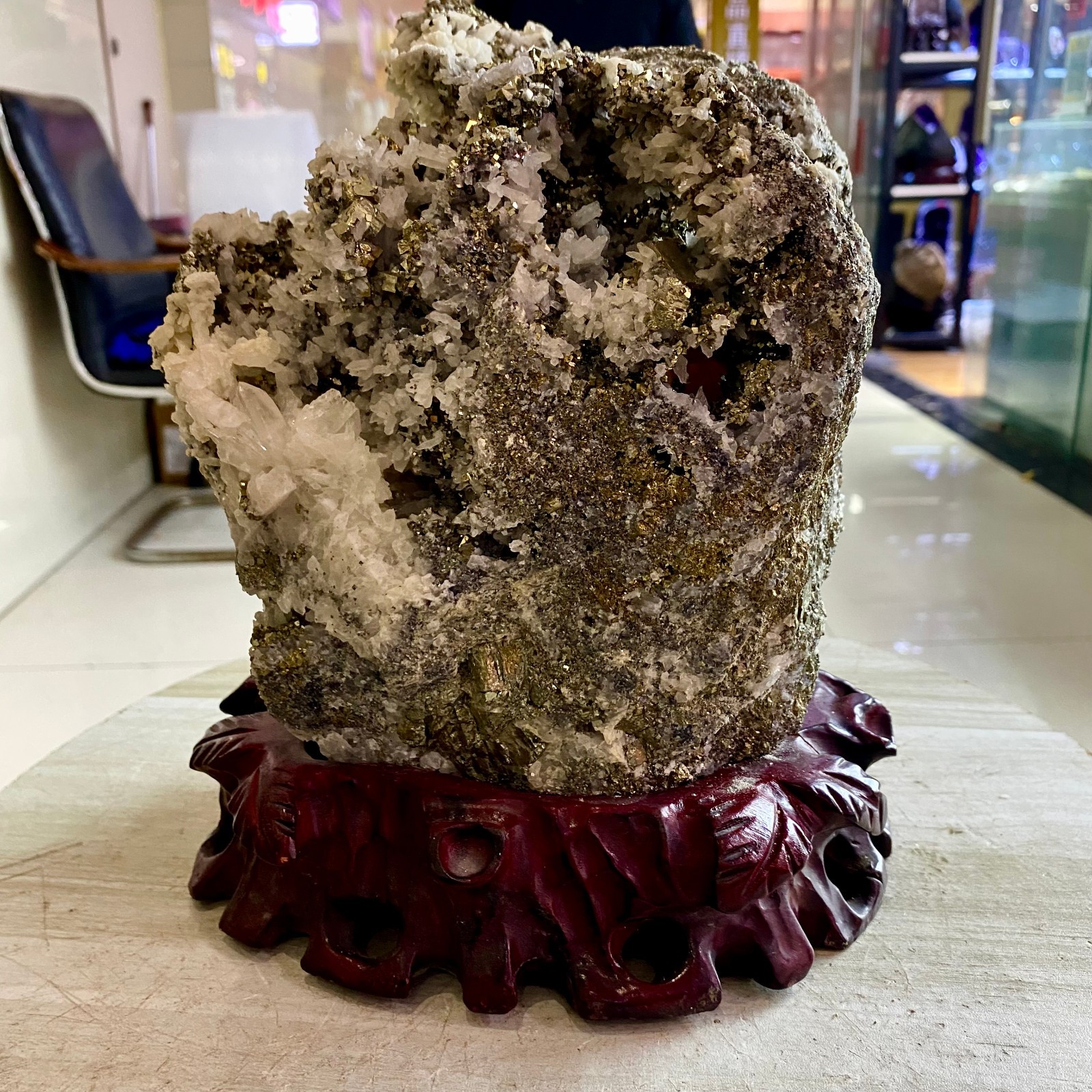 19.64LB Top natural chalcopyrite crystal mineral specimens