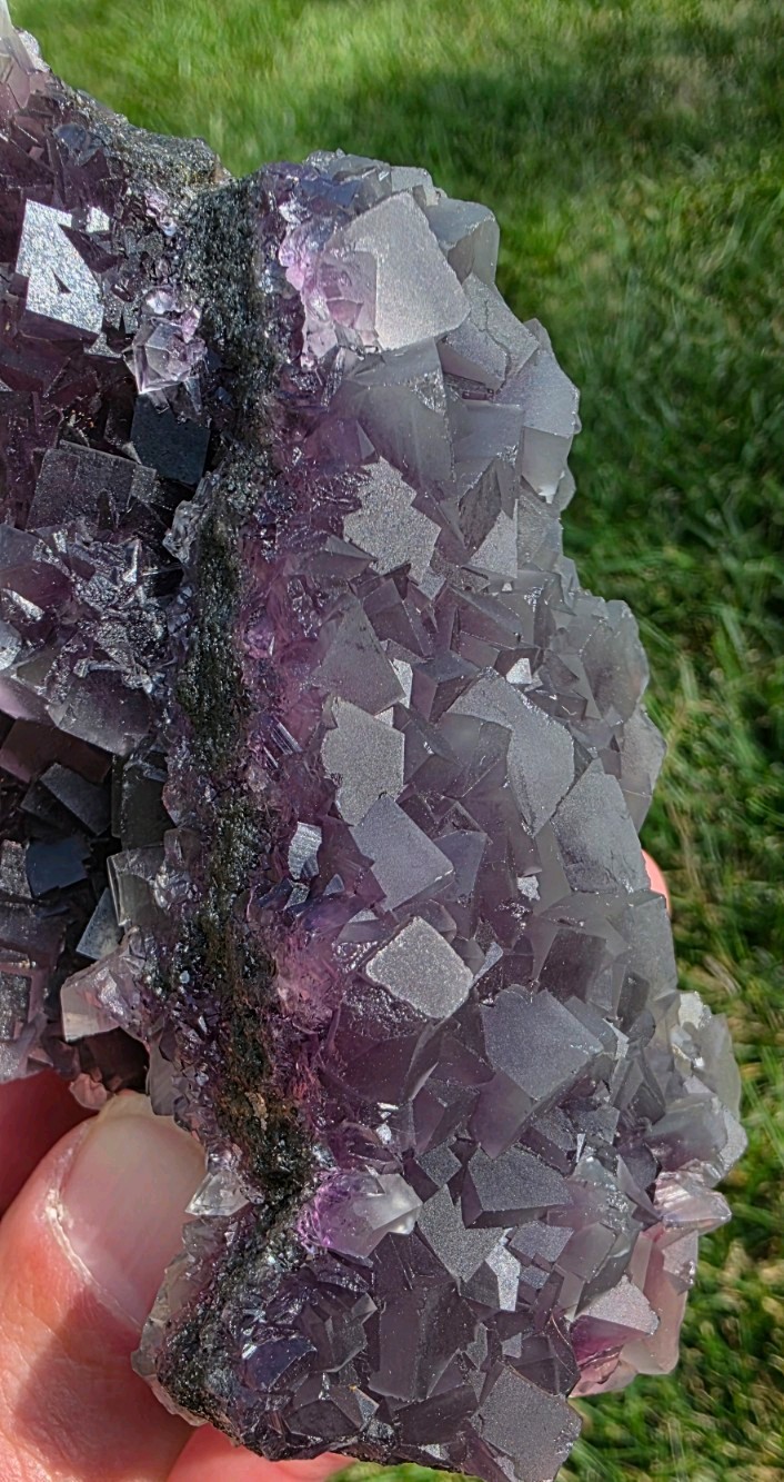 Purple Cubic Fluorite, 5″ Display Piece
